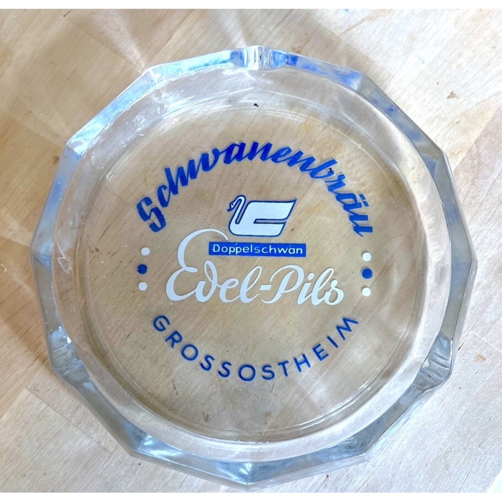 Schwanenbrau 7" Ashtray Evel-Pils Grossosteheim Doppelschwan Great Condition